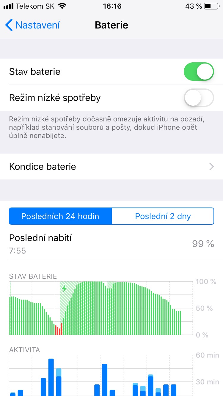 iphone battery status screen