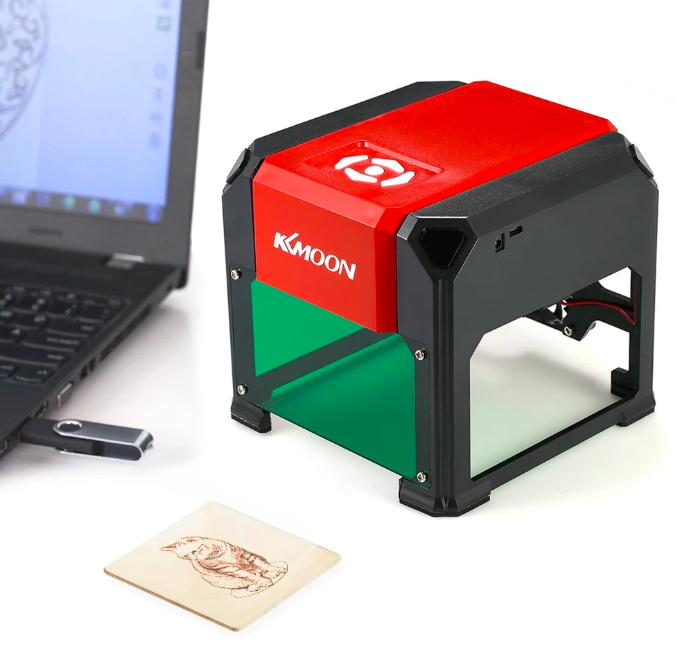 laser engraver with laptop