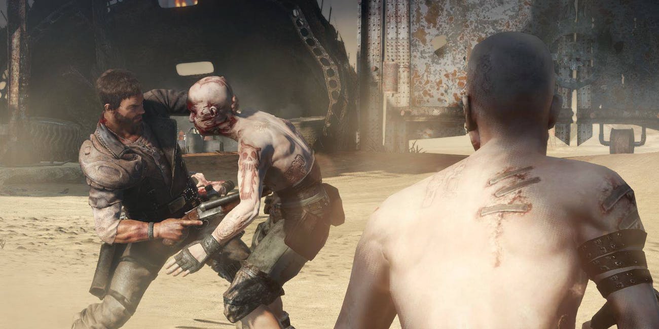 post apocalyptic fight scene