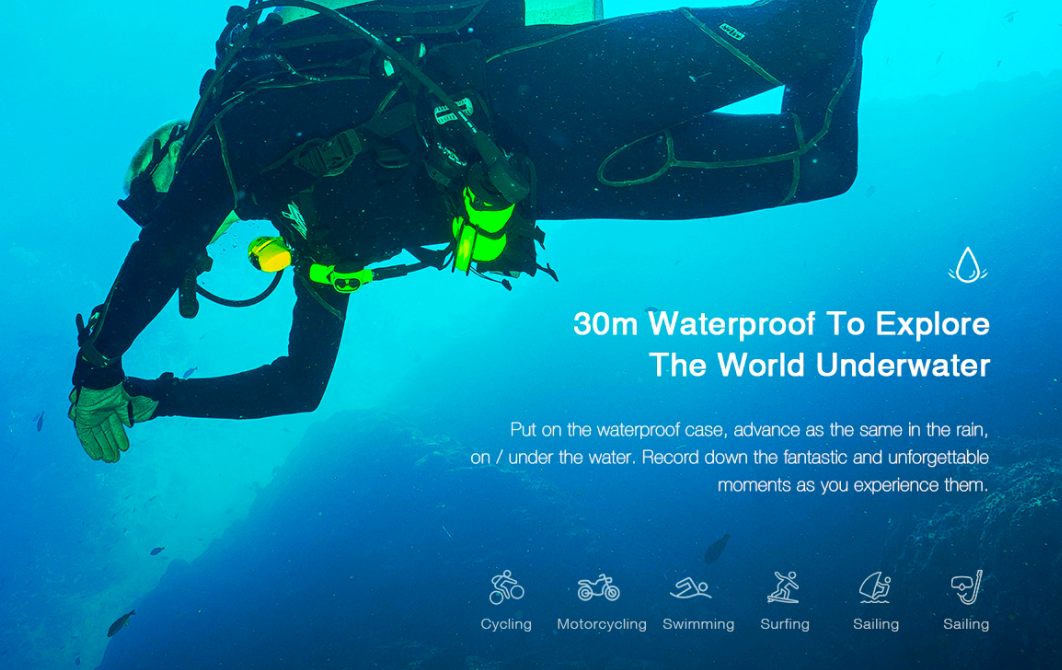 scuba diver underwater camera