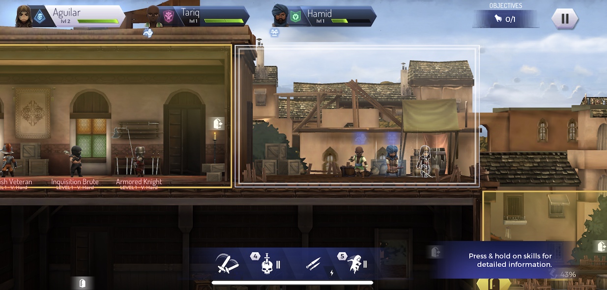 side scrolling stealth game