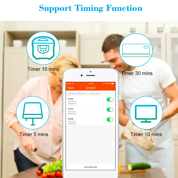 smart home timing function