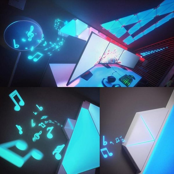 smart light panels gaming setup
