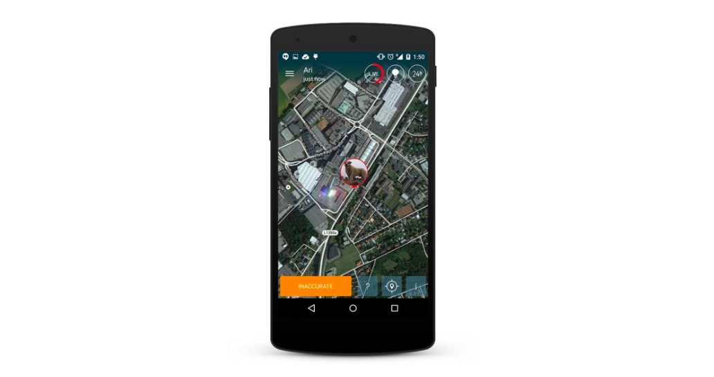 smartphone map navigation app