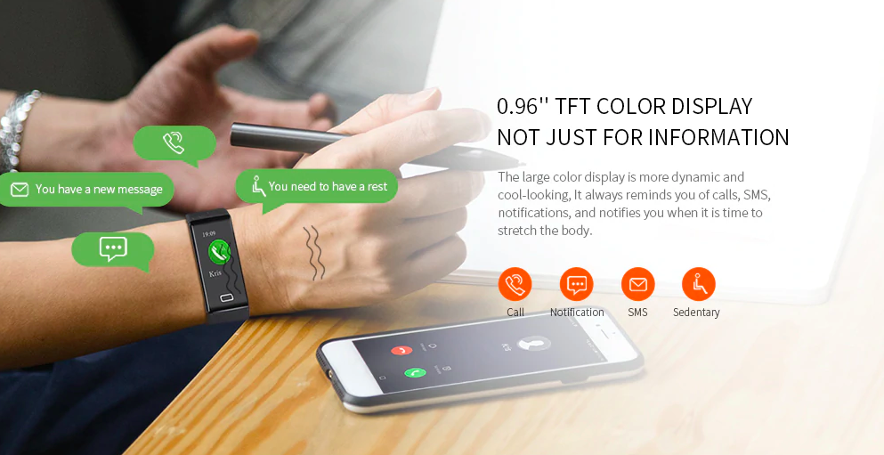 smartwatch notifications display