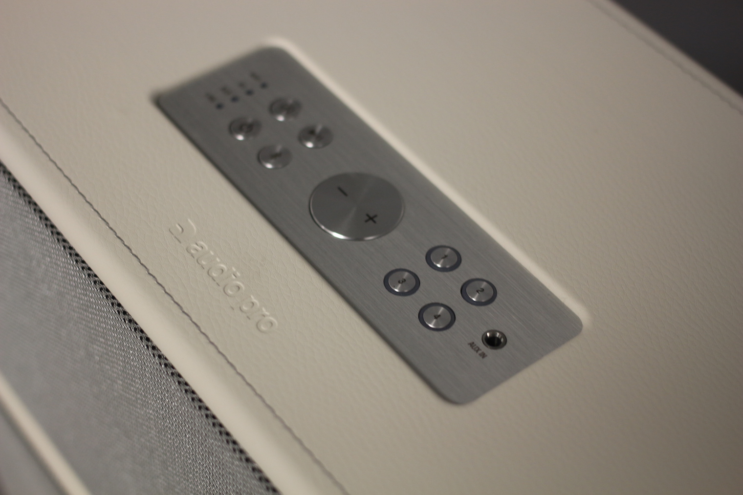 speaker control panel closeup