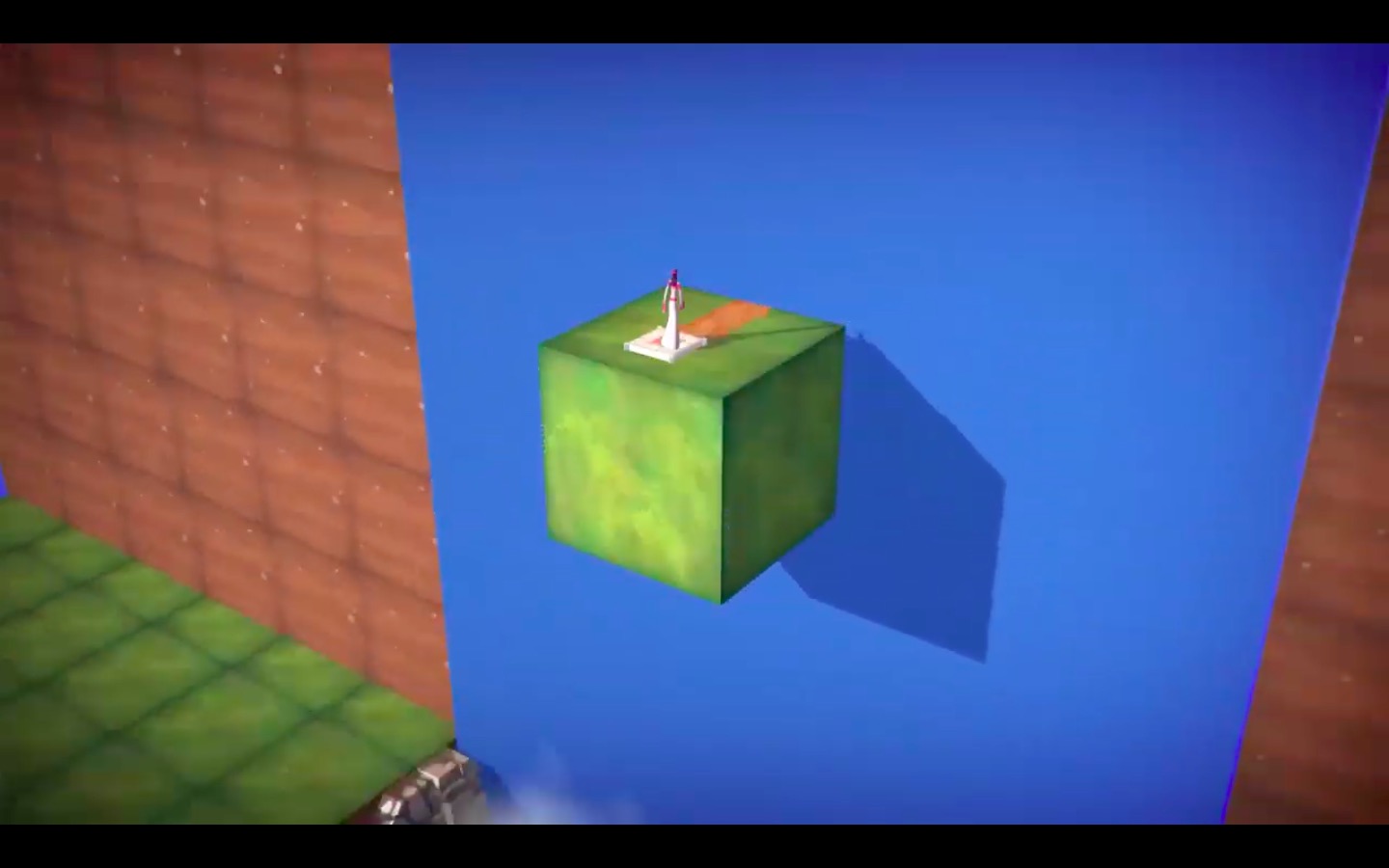 3d floating cube