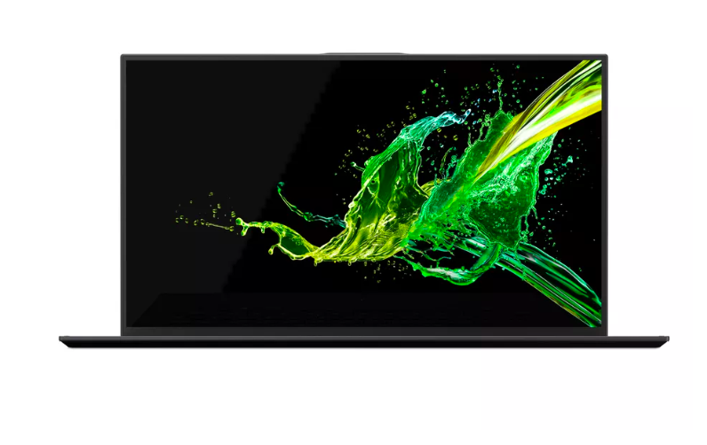 acer laptop green splash