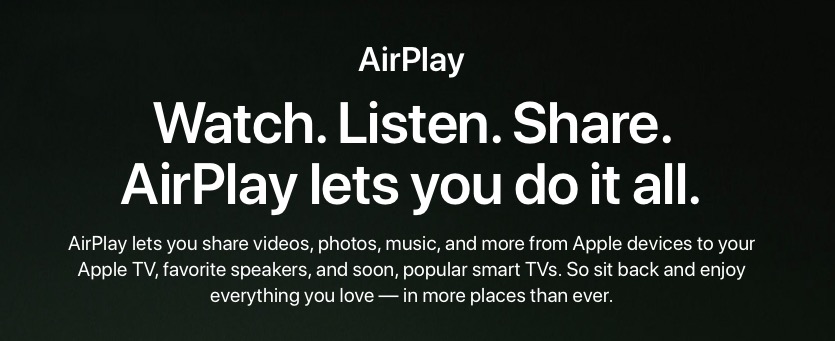 airplay watch listen share