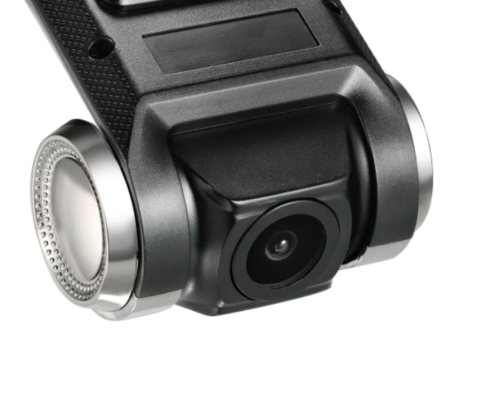 car dash camera lens closeup