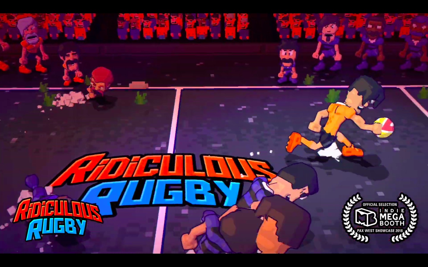 cartoon rugby running