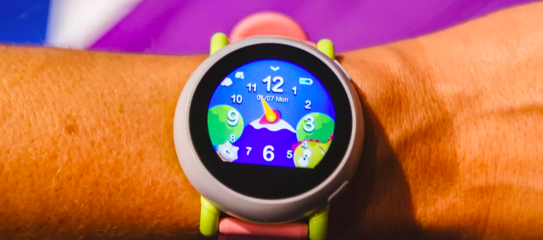 colorful smartwatch on wrist