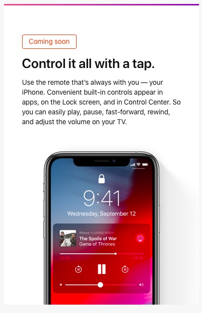 control with a tap iphone