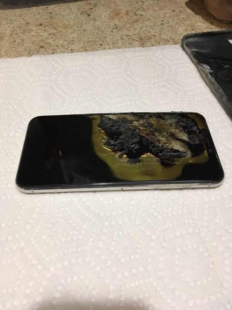 damaged smartphone screen