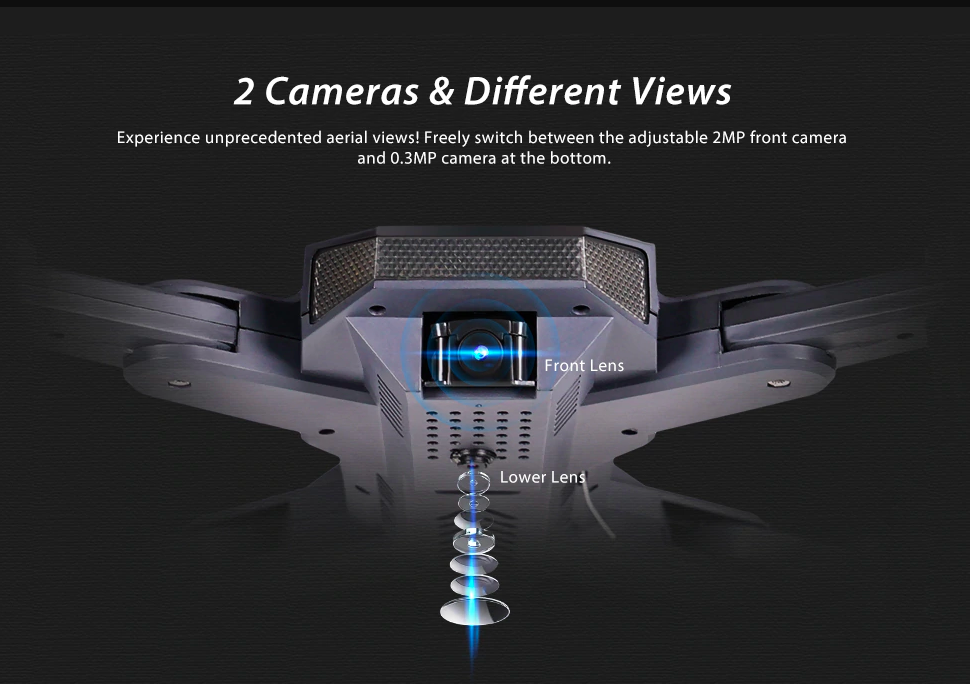 drone dual camera views
