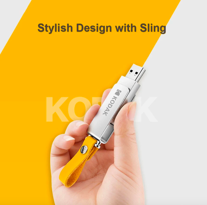 hand holding kodak usb drive