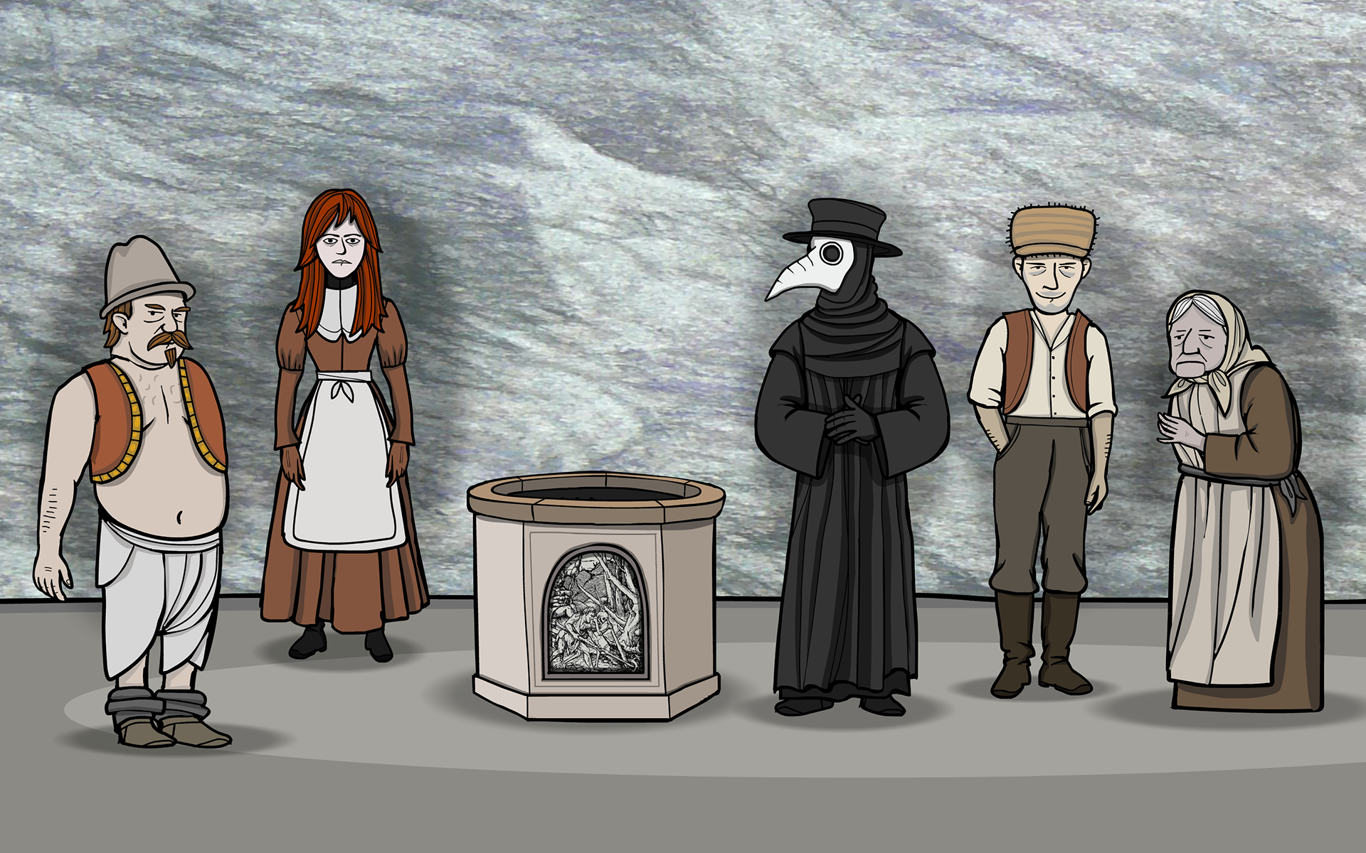 historical figures illustration