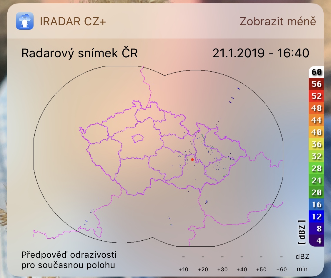iradar cz radar map