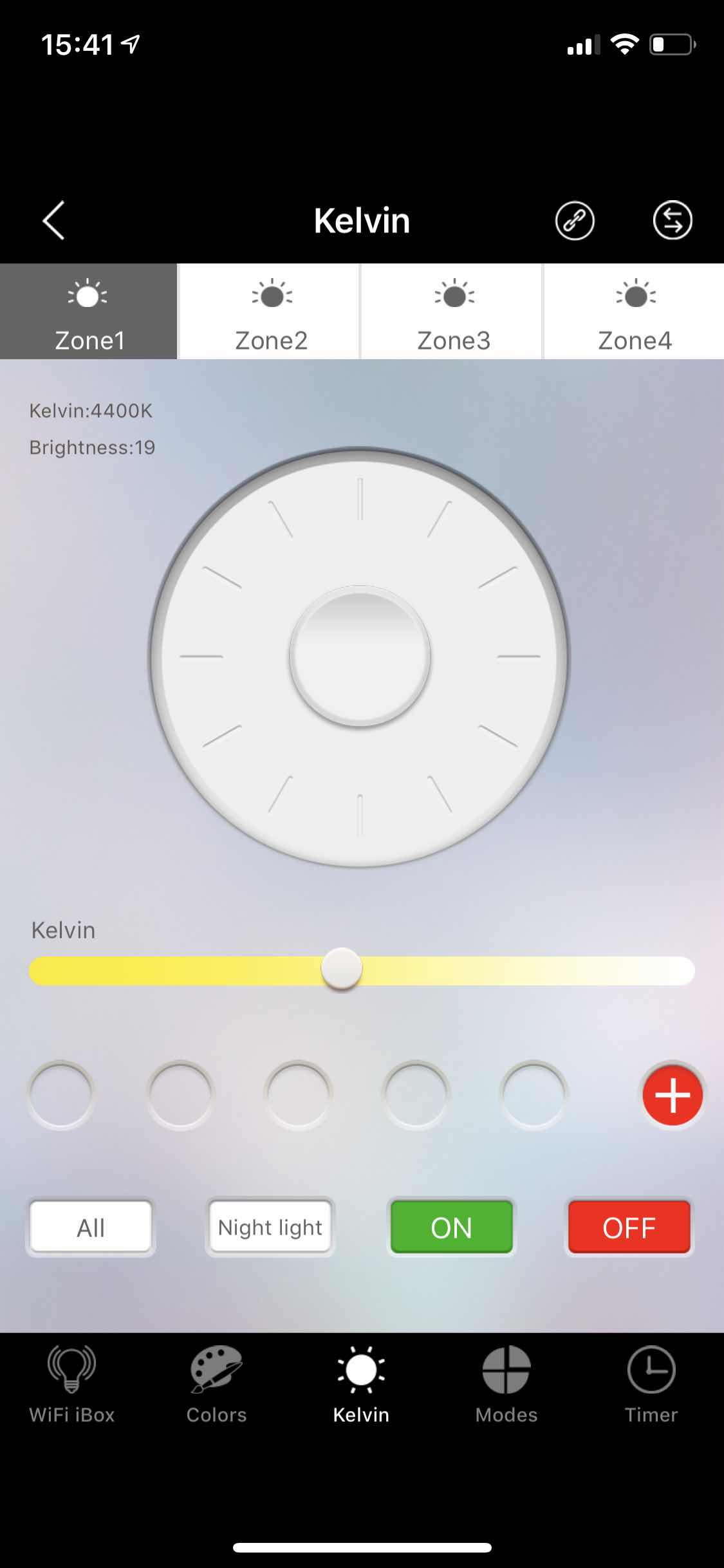 kelvin brightness control
