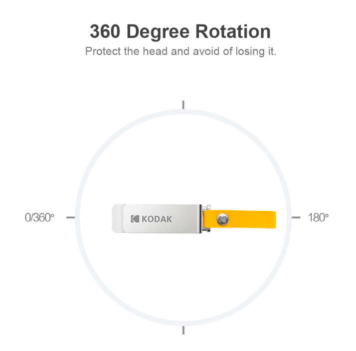 kodak usb drive 360 degree rotation