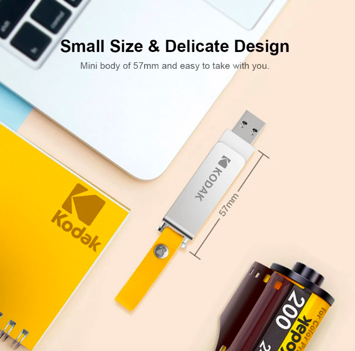 kodak usb drive with size description