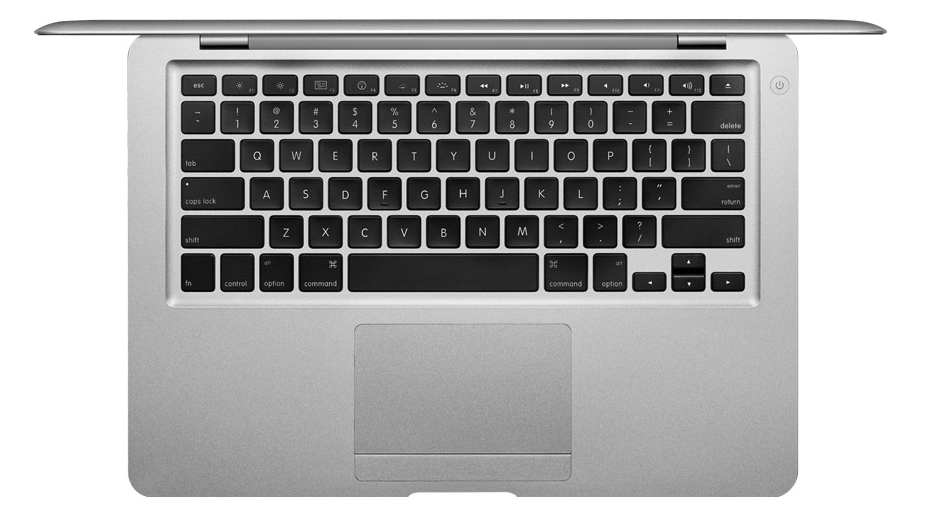 macbook air top view