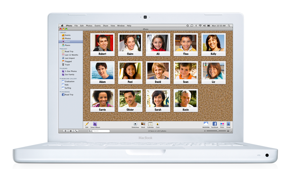 macbook photo gallery display