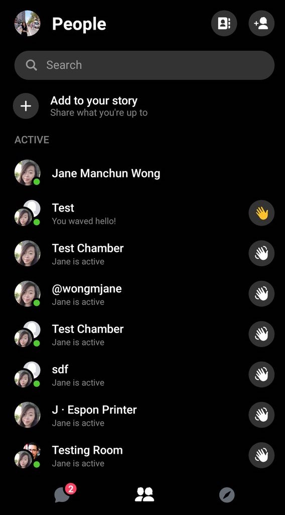 messenger people list