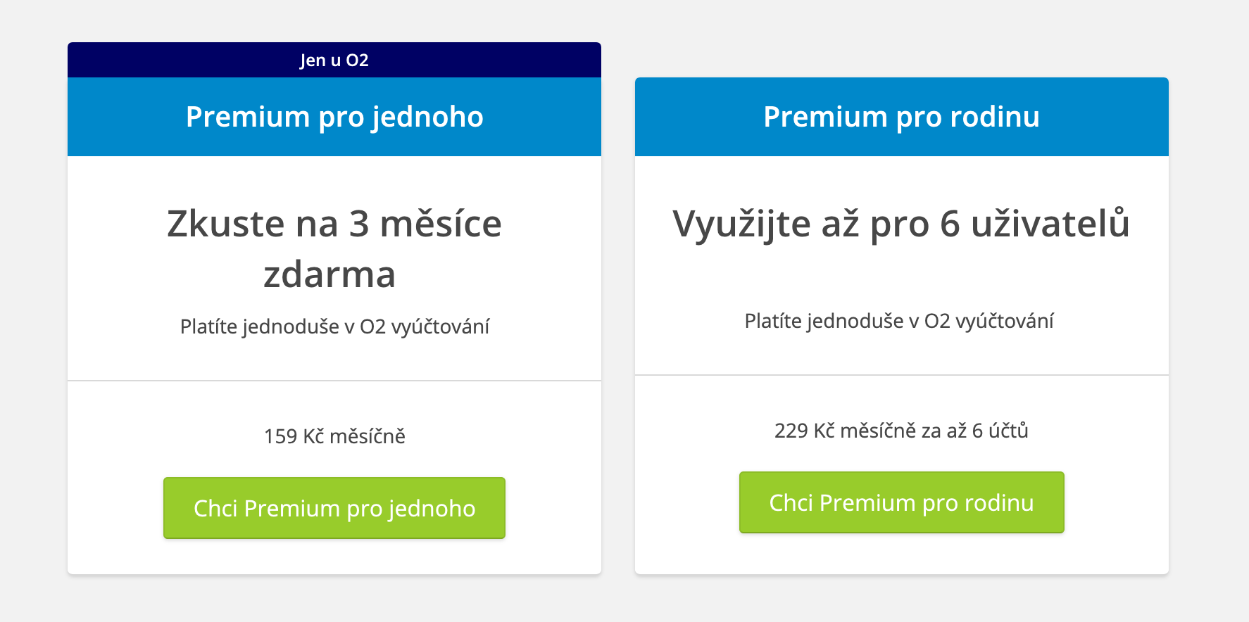 o2 premium subscription options