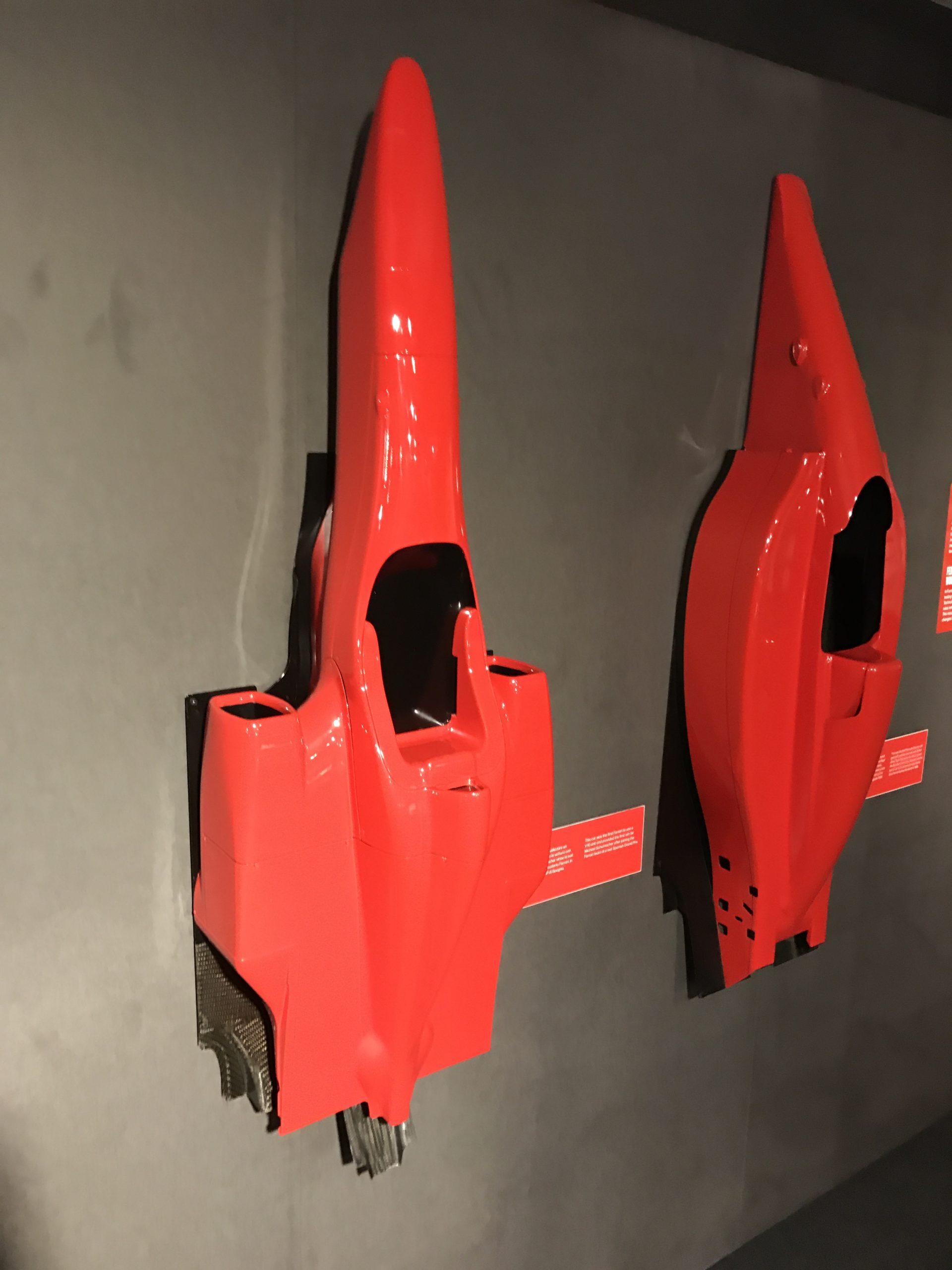 red racing car body panel