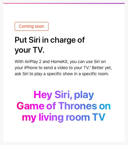 siri in charge of tv
