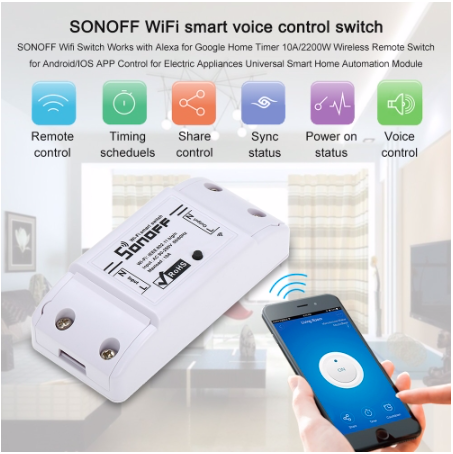 sonoff wifi switch control