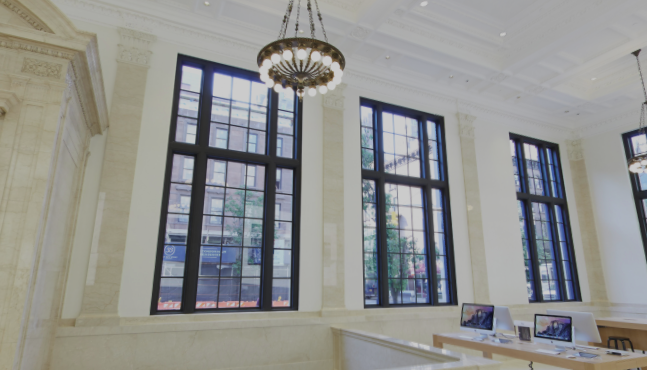 store interior windows