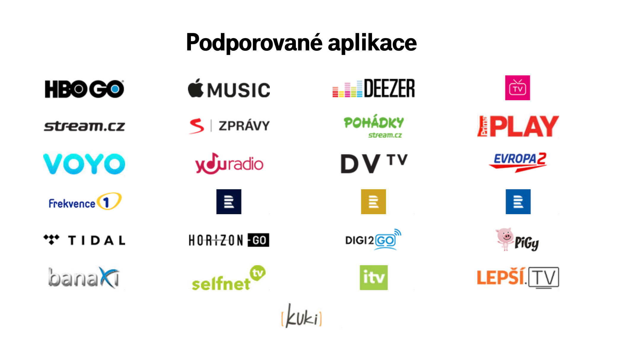 supported applications logos