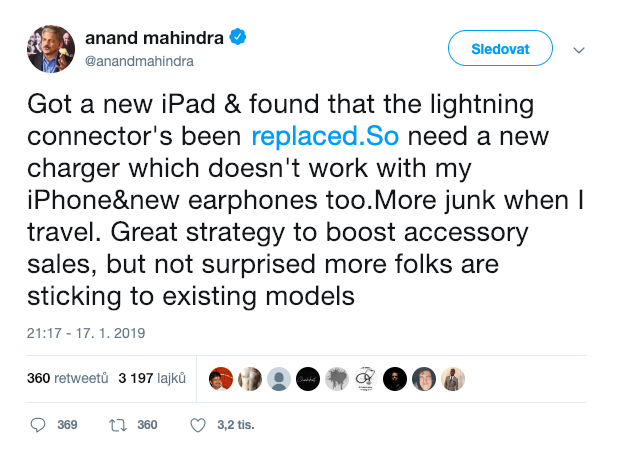 tweet lightning connector