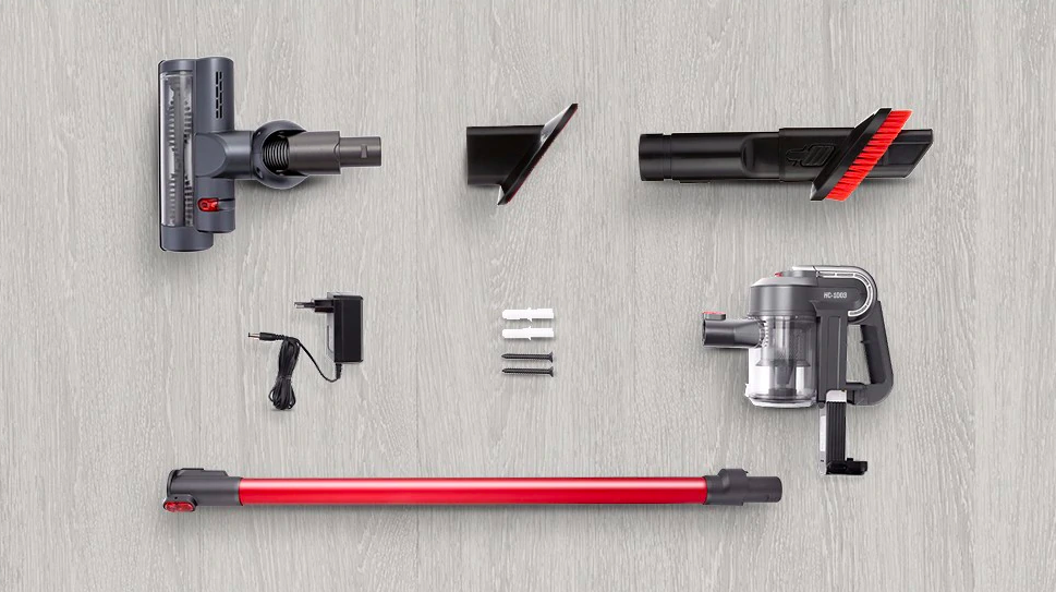 vacuum cleaner parts layout