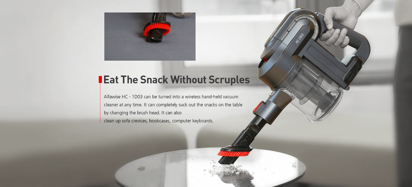 vacuum cleaner snack cleaning