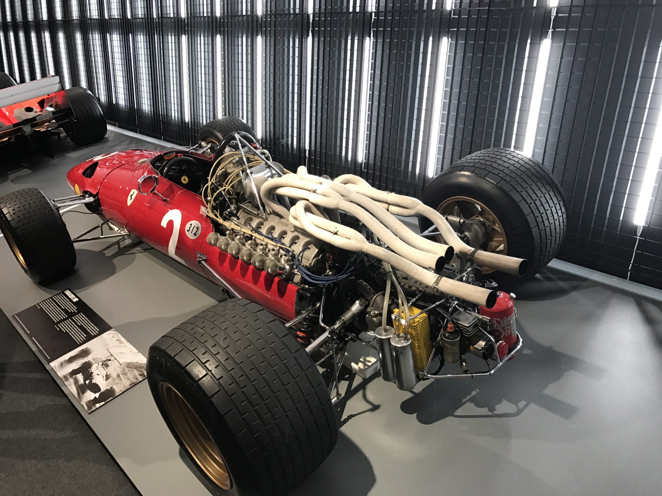 vintage racing car rear view