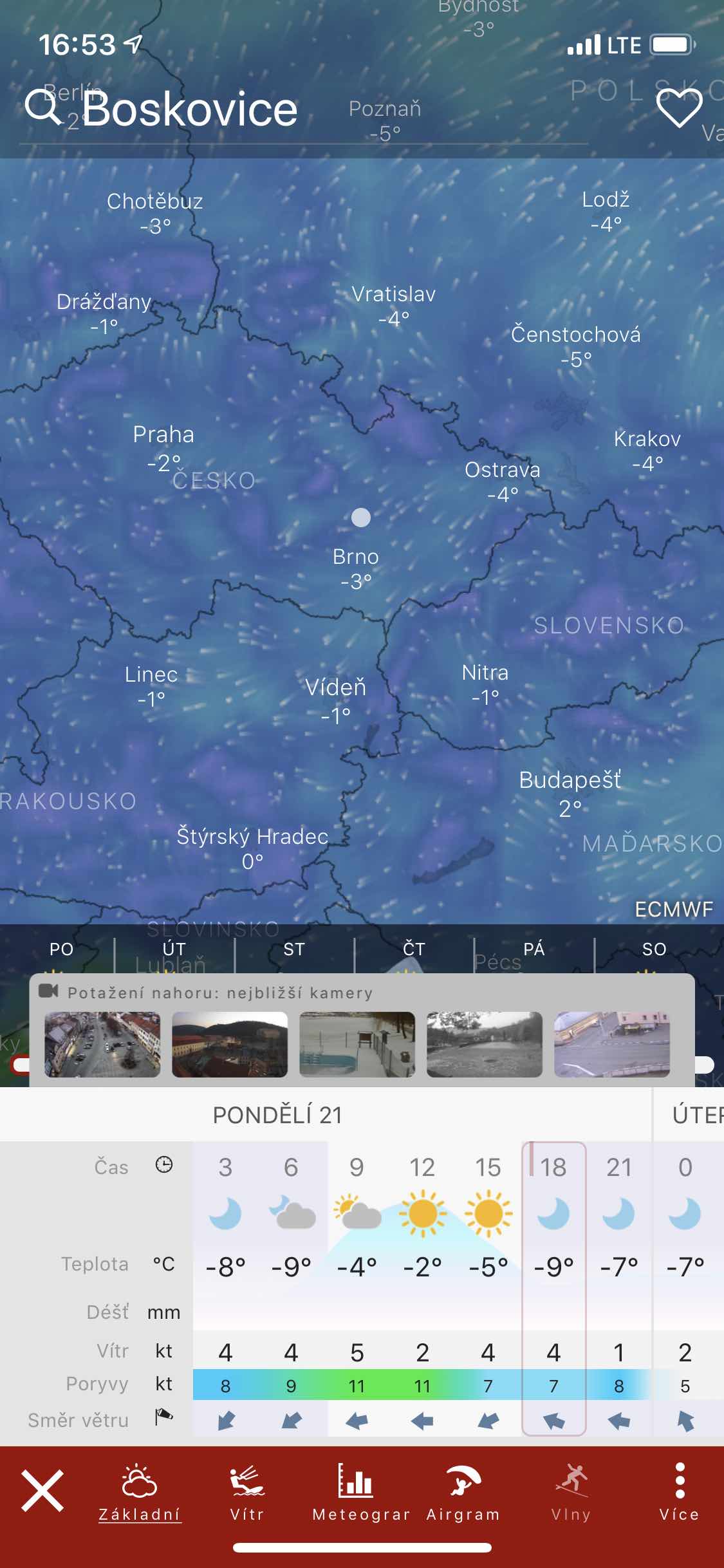 weather forecast boskovice
