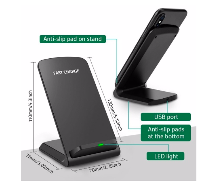 wireless charger stand design
