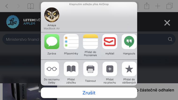 Safari Share Bug 5