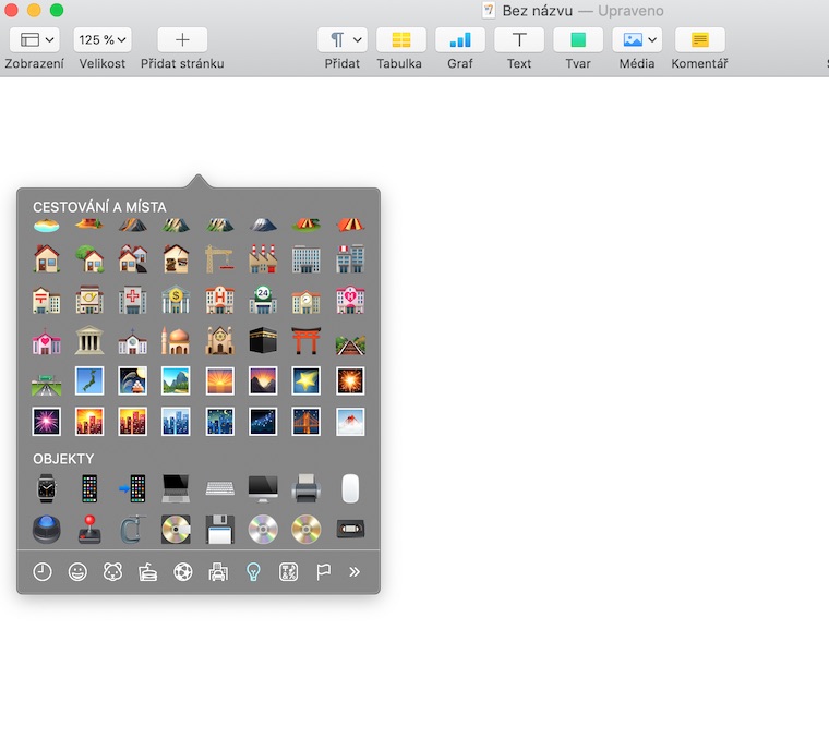 emoji selection menu dark