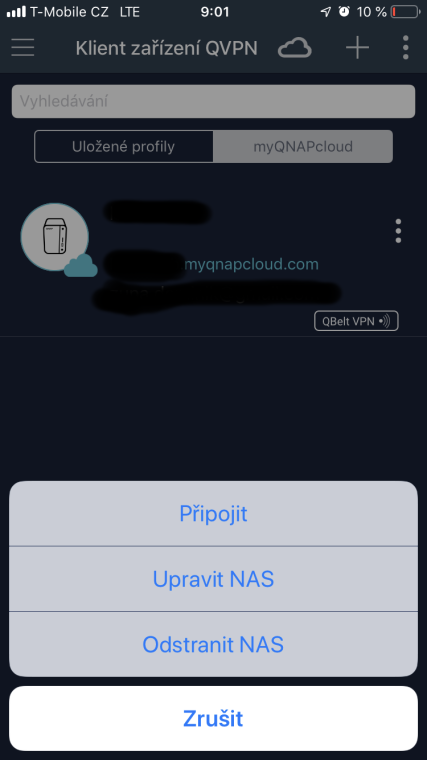 qvpn connection panel
