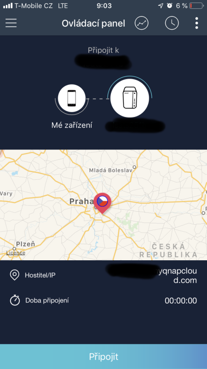 qvpn connection progress