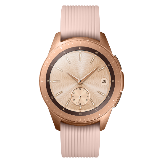 rose gold smartwatch front view