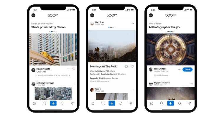 smartphone app interface