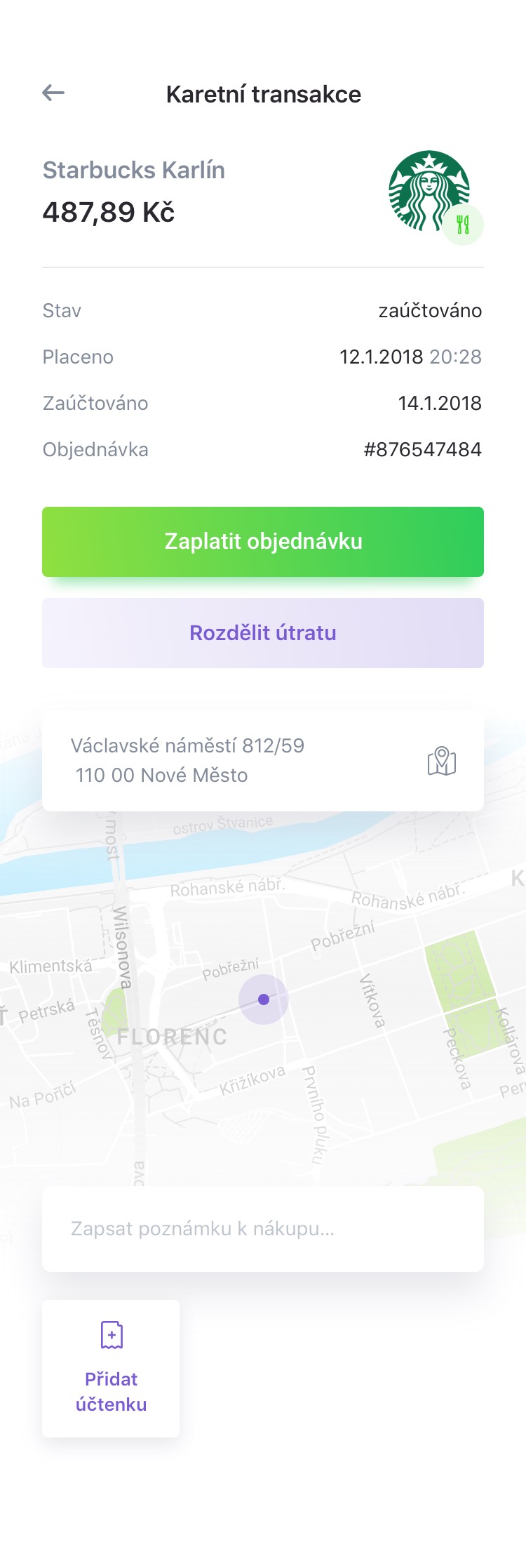 transaction details screen