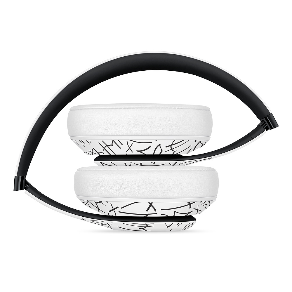 white beats headphones folded