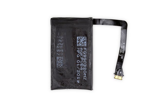 back view of lithium battery