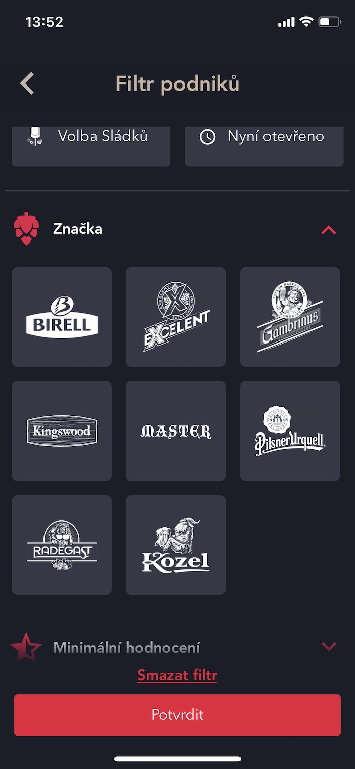 beer brand selection